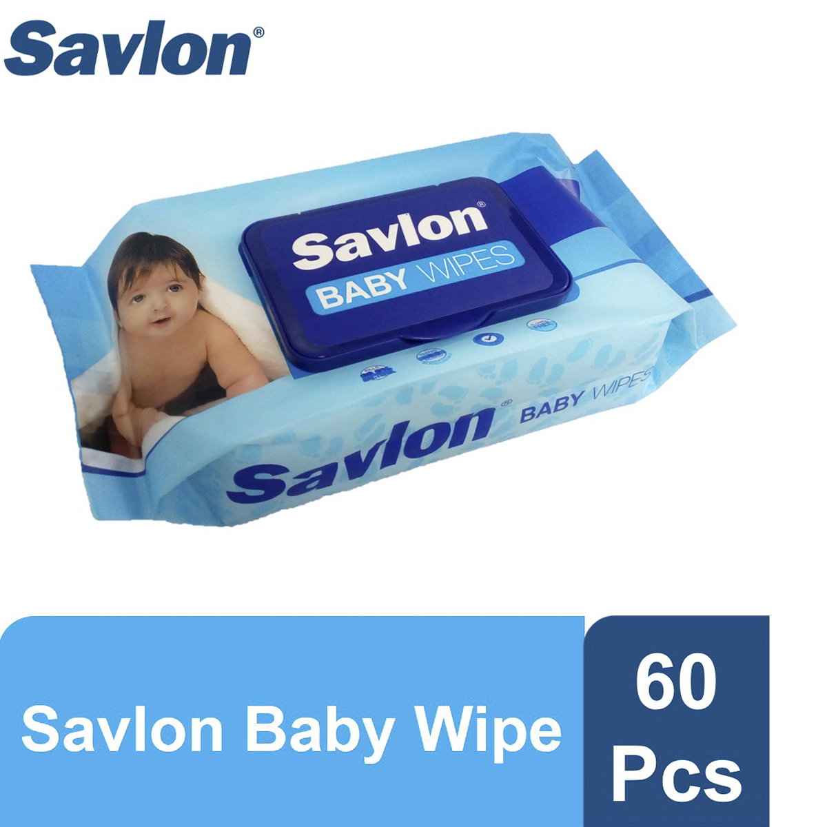 SAVLON BABY WIPES 60 PCS