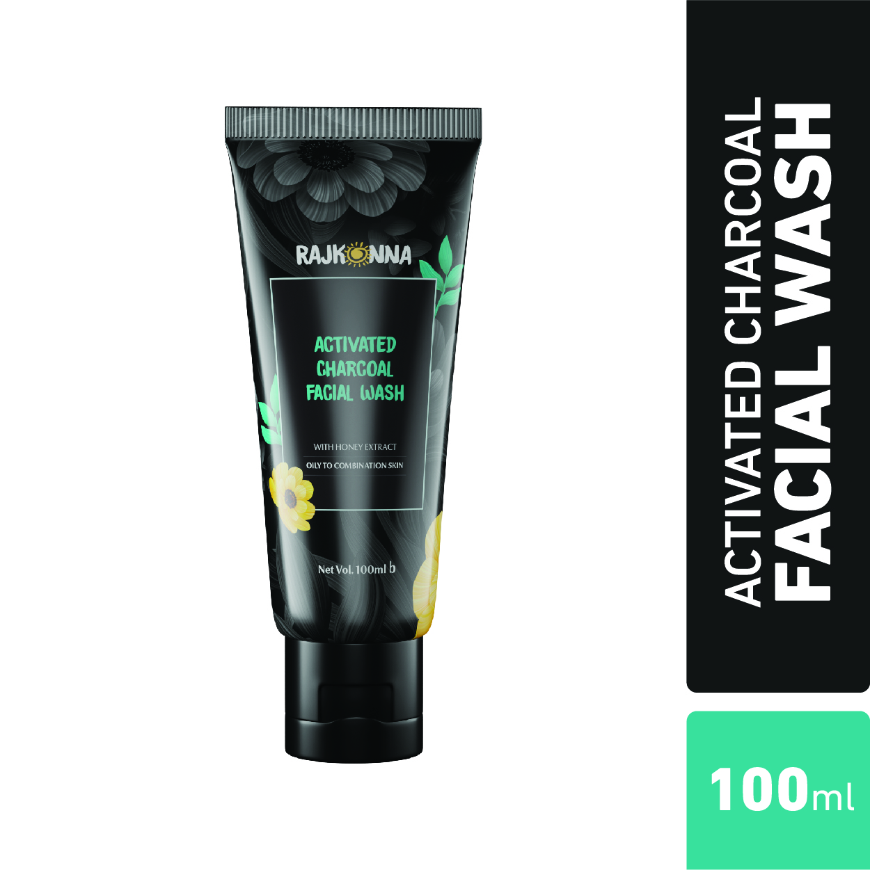 rajkonna-activated-charcoal-facial-wash-with-honey-extract-100ml