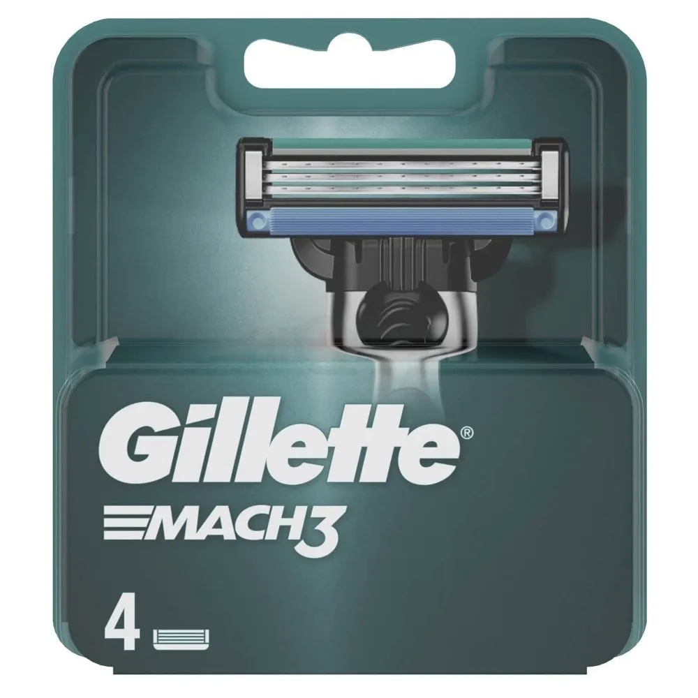 Gillette Mach3 Razor Blades – Pack of 4 Cartridges
