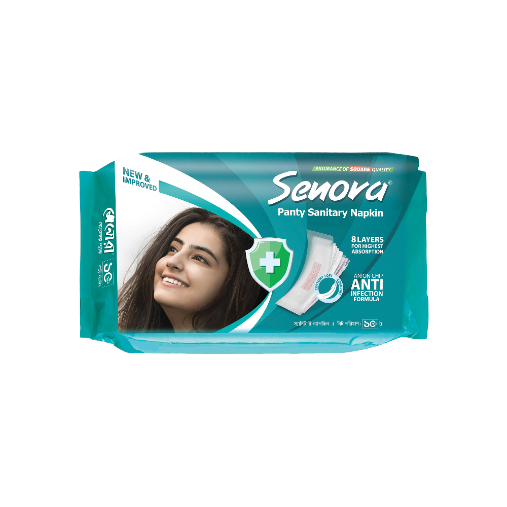 Senora Sanitary Napkin (Panty System) – 10 Pads