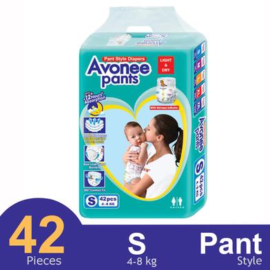 Avonee Pants Baby Diaper – Size S (4–8 kg) – 42 Pcs