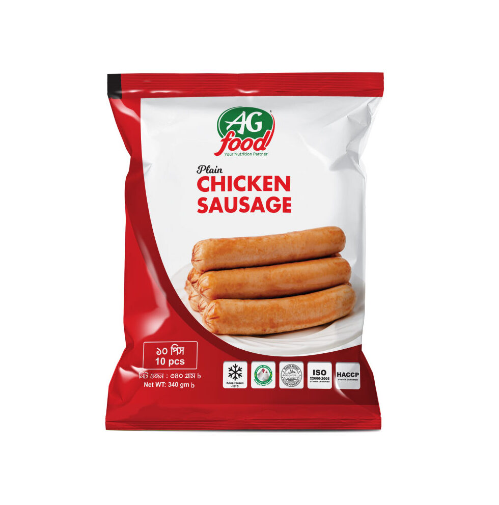 AG Food Chicken Sausage (Plain) – 340g