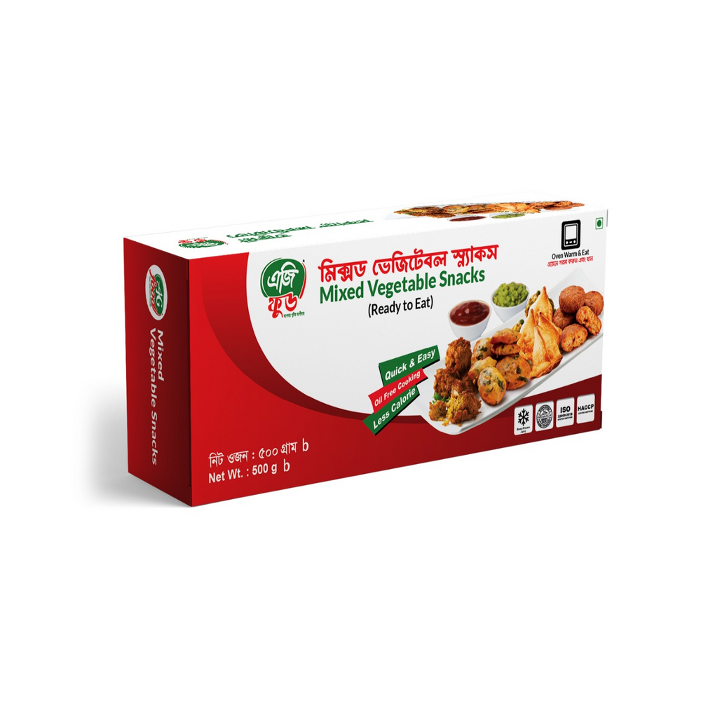 AG Food Mixed Vegetable Snacks – 500g