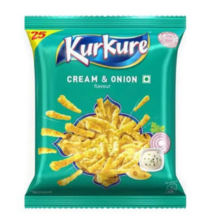 Kurkure Cream & Onion Chips (37g)