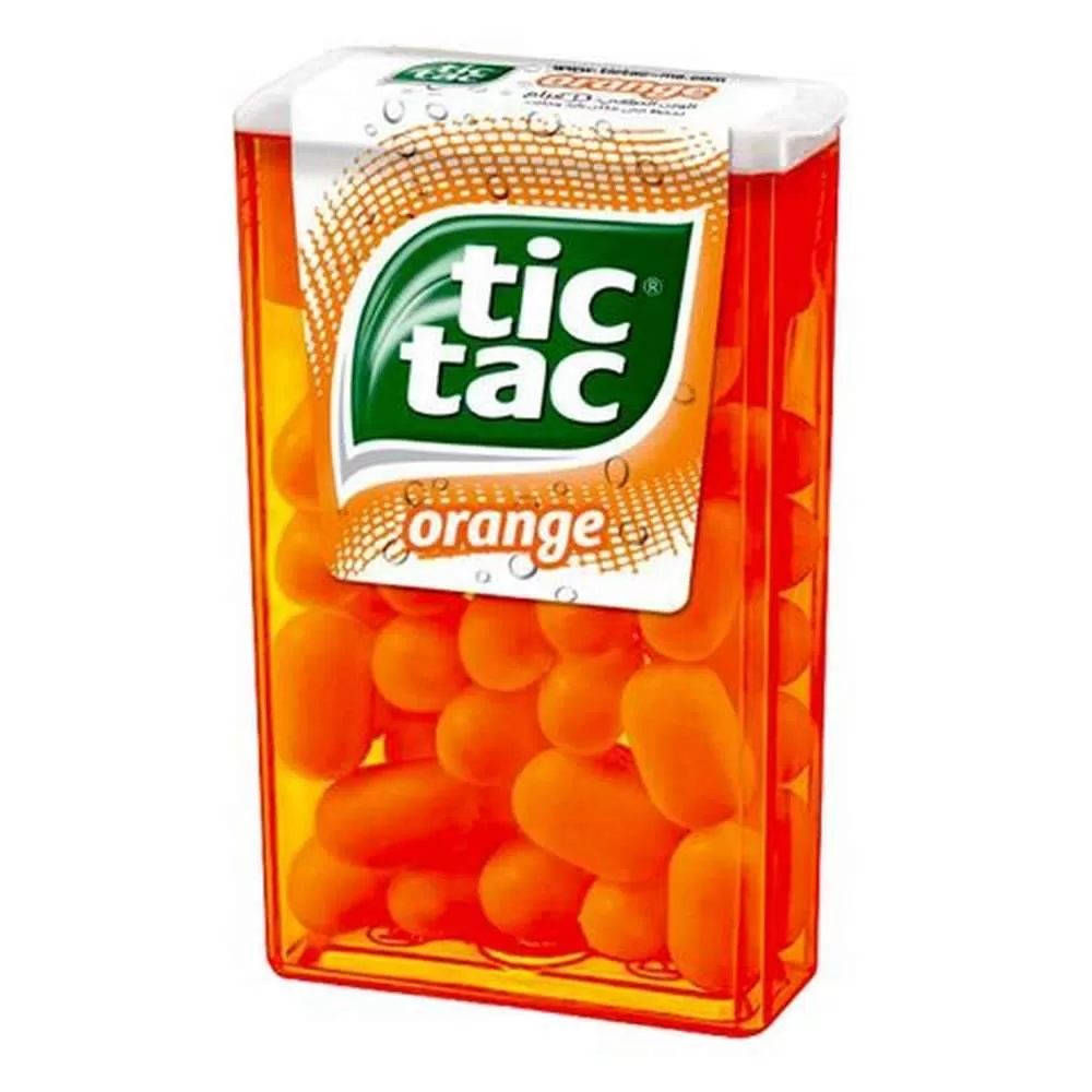 Tic Tac Orange Flavored Mints – 7.2g