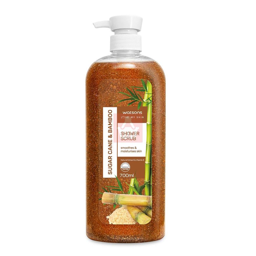 Watsons Sugar Cane & Bamboo Shower Scrub – 700ml