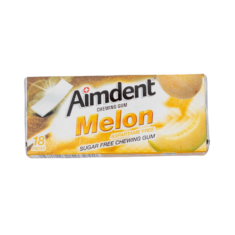 Aimdent Melon Sugar-Free Chewing Gum – 18 Pieces