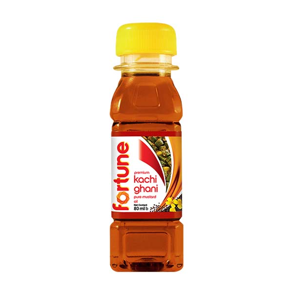 Fortune Premium Kachi Ghani Pure Mustard Oil – 80ml