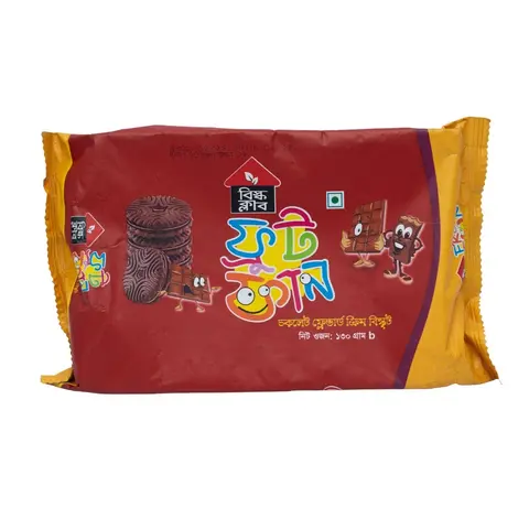 Bisk Club Fruit Fun Chocolate Flavoured Cream Biscuit (130g)