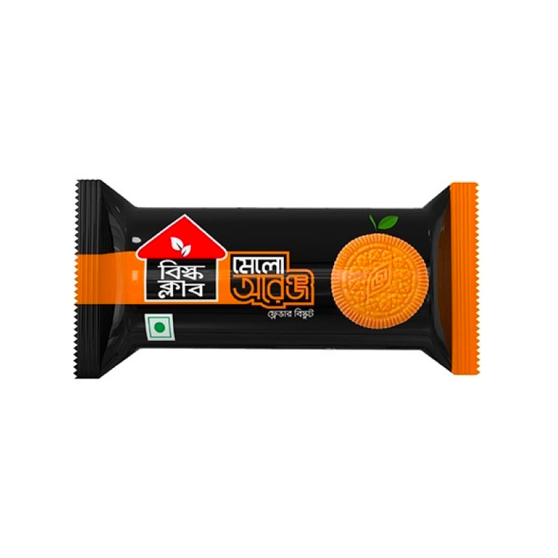 Bisk Club Mellow – Orange Flavored Cream Biscuit (45gm)