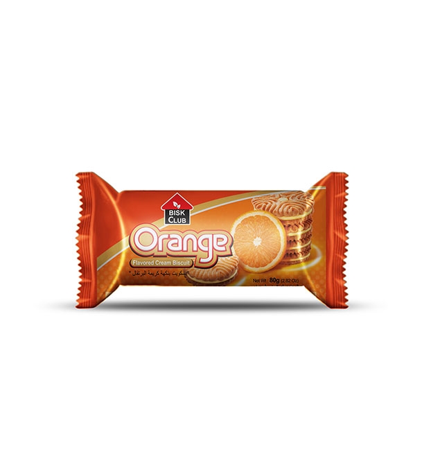 Bisk Club Orange Cream – Flavored Cream Biscuits