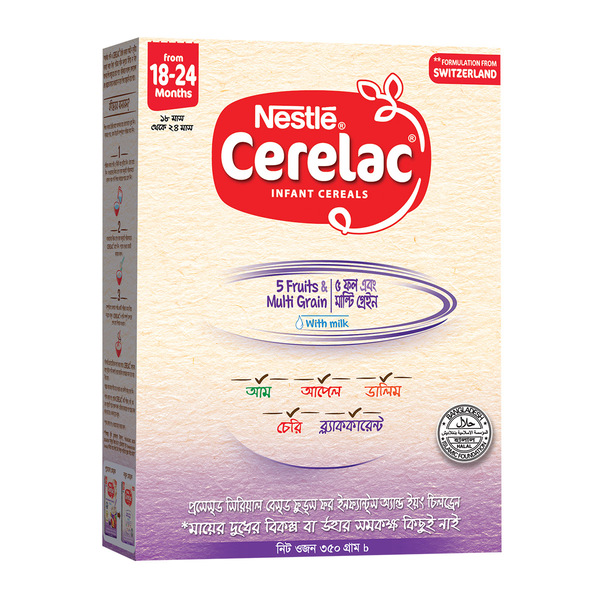 CERELAC 5 Fruits & Multi Grains BIB 400 GM